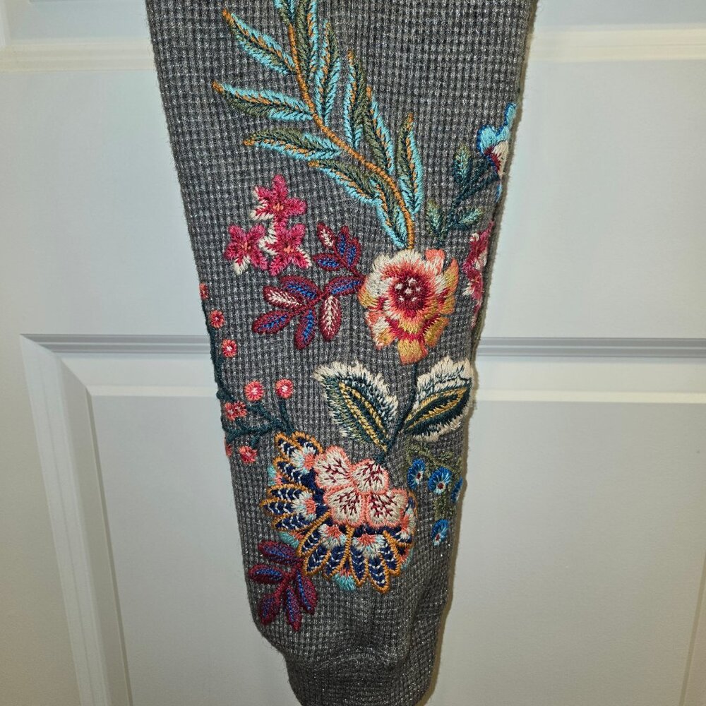Johnny Was Waffle Knit Metallic Joggers - Picture 8 of 8